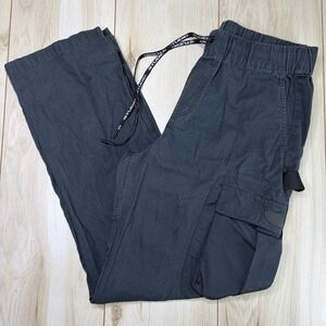 Supervsn Studio Cargo Pants Mens Medium Gray Utility Loose RipStop Y2K